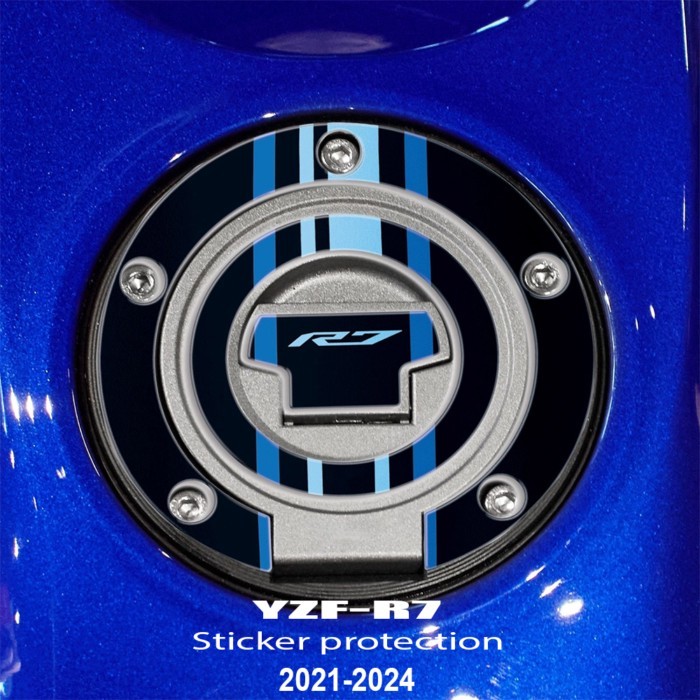 YZF R7 Fuel Tank Sticker Oil Gas Cap 3D Decal Cover Protector Waterproof For R7 YZF R7 YZFR7 2021 2