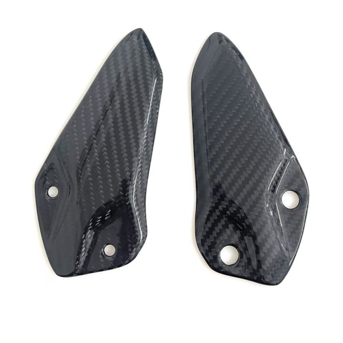 For Kawasaki ZX-4R ZX-4RR  2020-2024 100％3K Carbon Fiber Motorcycle Accessories Heel Plates Guards