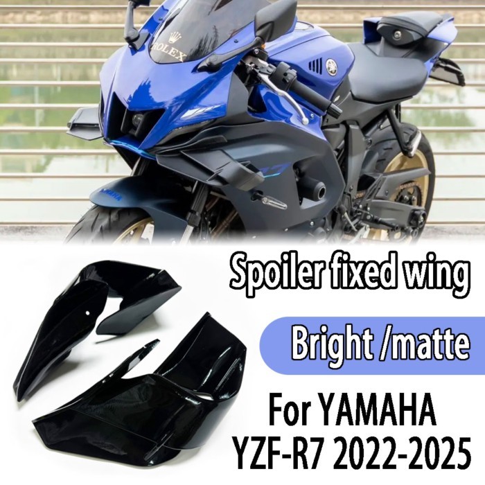 For YAMAHA YZF-R7 YZF R7 2022 2023 2024 2025 Front spoiler aerodynamic wing cover fixed wing protec