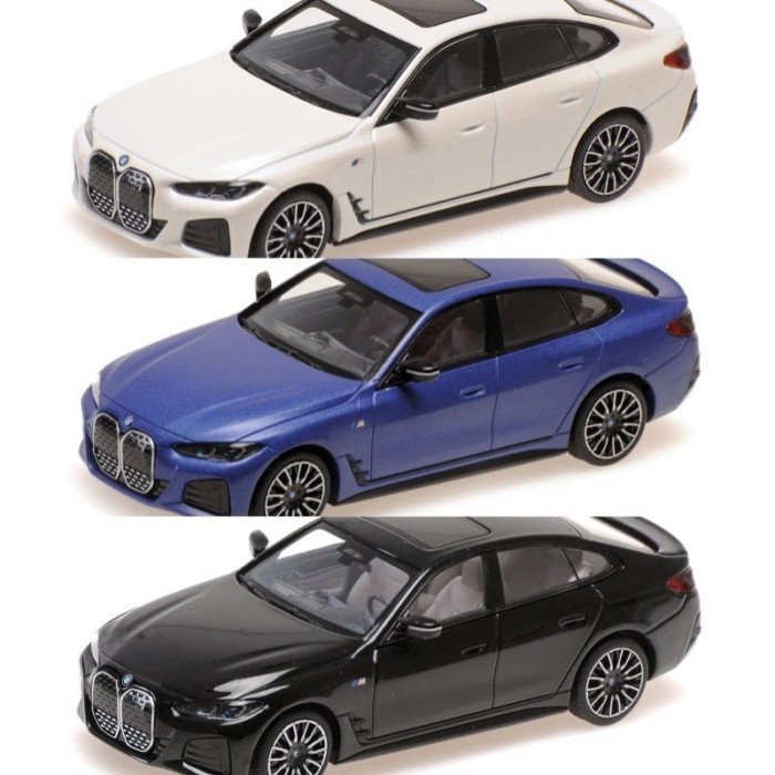 Mini Cut 1: 43 BMW BMW I4 M50 2022 โมเดลรถปิดผนึกโลหะผสม MINICHAMPS