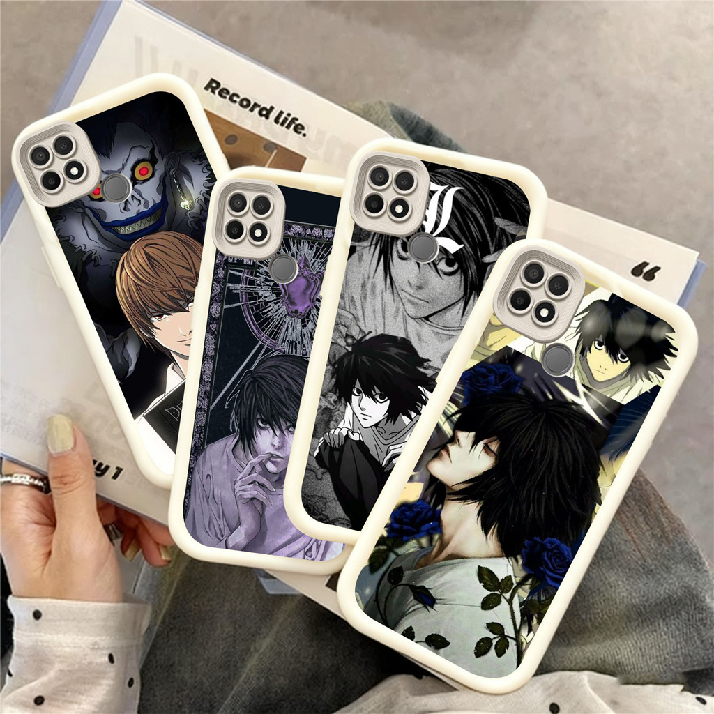 WB37 Death NoteปลอกสําหรับHpชุบOPPOหมายเหตุGT C65 60 8 A3X 6 A3 C63 5GวัสดุTPU