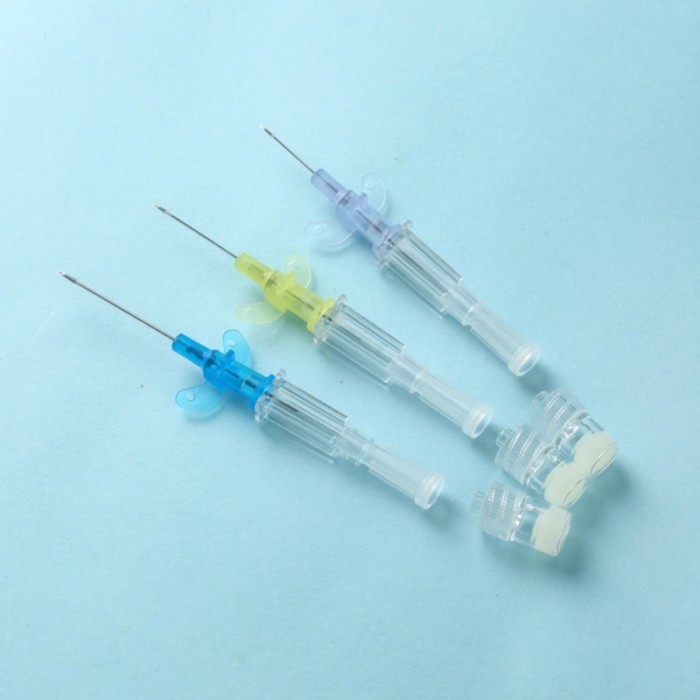50pcs Disposable IV Cannula Intravenous Injection Catheter with Wing 22G 24G 26G For Pet Dog Cat An