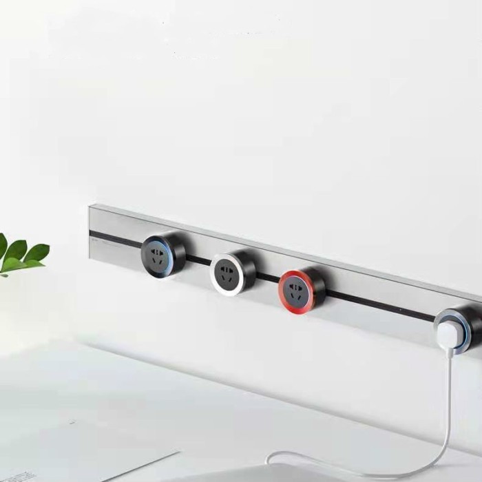 Ubik multifunctional surface mounted track socket guide rail row plug kitchen special rotary movabl