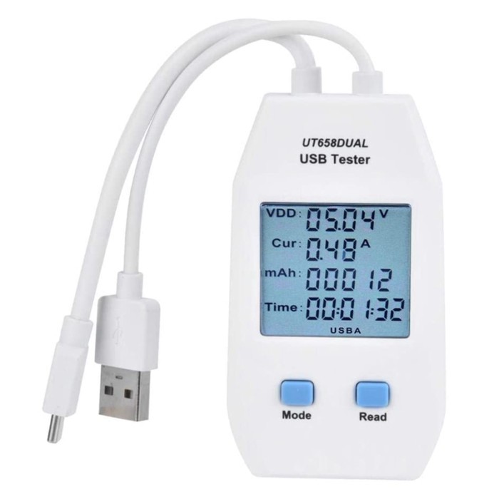 USB Tester, UNI-T LCD USB Tester Detector Voltmeter Ammeter Digital Power Capacity Tester Meter(UT6