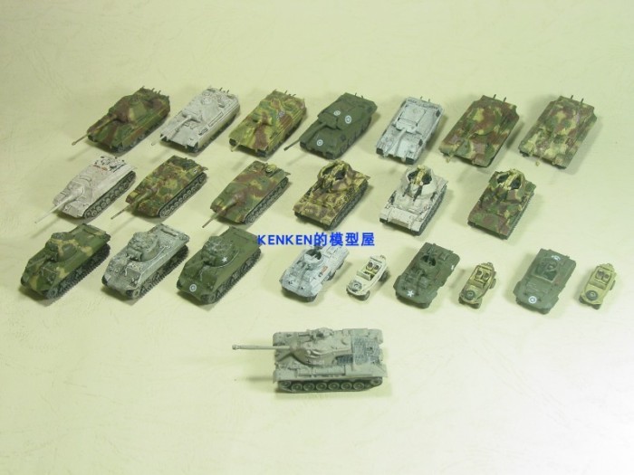 TAKARA Ocean Hall Tank Museum 8 Bombs 1/144 Tiger King Leopard Cyclone M4 No. รถบาร์เรล 4พิฆาต 82