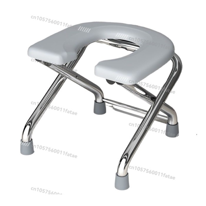 Stainless steel bathroom squat toilet stool foldable toilet chair for the elderly and pregnant wome
