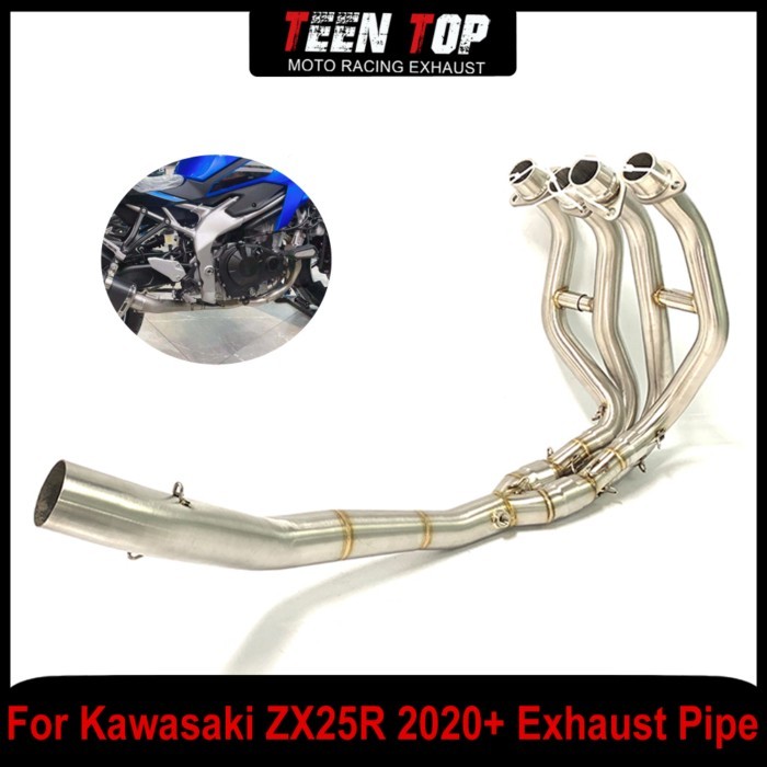 51mm Motorcycle Escape Exhaust Front Link Pipe For Kawasaki ZX25R ZX-25R Exhaust Pipe Connect Tube