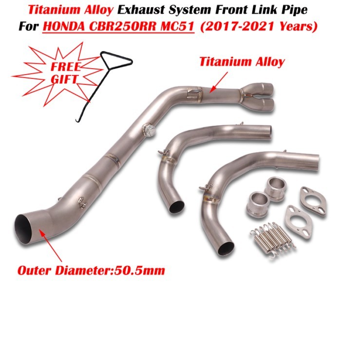 For HONDA CBR250RR MC51 CBR 250RR 2017 - 2021 Motorcycle Exhaust Moto Escape Modified Muffler Titan