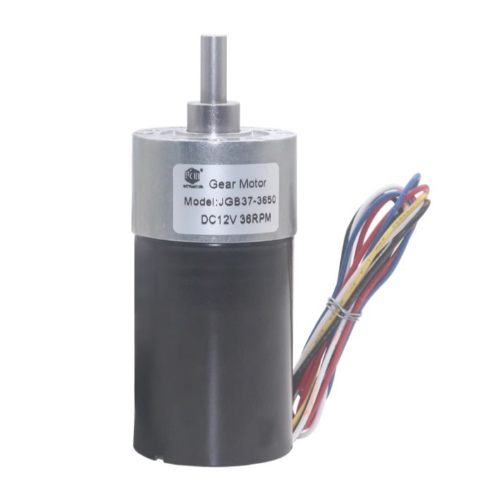 PWM Speed Governing JGB37-3650 37mm Diameter Brushless Geared Motor Powerful High Torque DC12V/24V