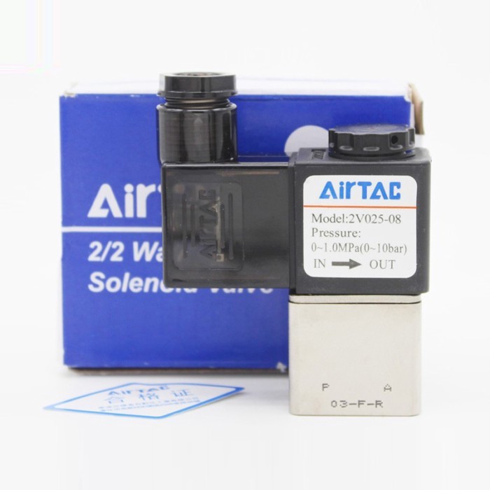 AIRTAC 2V025-06 2V025-08 AC220V/DC24V  pneumatic air solenoid valve 2 Position 2 Port Normally Clos