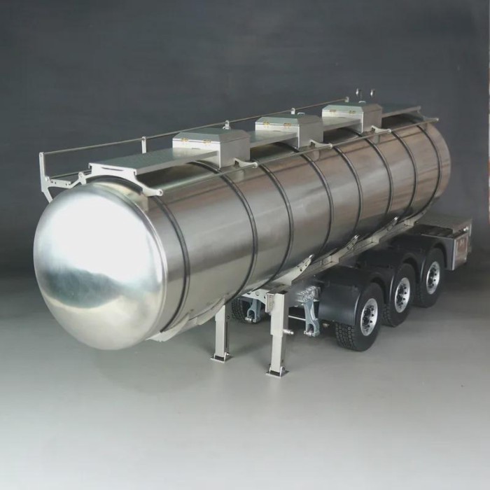 1/14 Full Metal Tamiya Tractor Model Car Frame Fuel Tank Towing Liquid Transport Trailer Model Acce