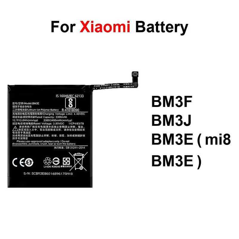 Mobile Phone Battery Long Lasting BM3J BM3F 3000-3400Mah For Xiaomi MI 8 Explorer MI8 M8 Pro Lite