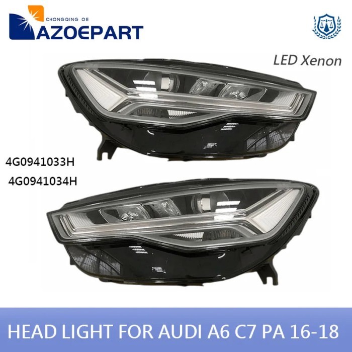 LED Xenon Headlight Head Light  Lamp for Audi A6 C7 PA 2016 2017 2018