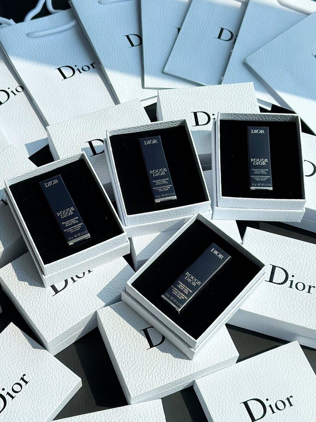 แฟชั่นขายตรง 43 Blue Gold Christmas Edition Gold ลิปสติกกล่องของขวัญหมายเลขสีตัวเลือก 999-720-217-18