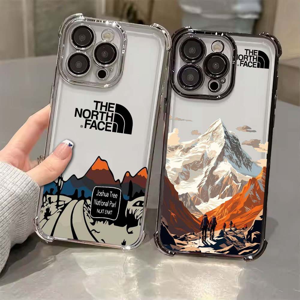 SAMSUNG The North Face Mountain Range ElectroplatedสําหรับSamsung A57 5G A37 A17 A07 ClearปลอกGalaxy