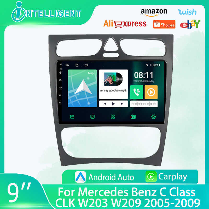 เหมาะสําหรับ Mercedes Benz C-Class W203W209 Car Navigator Android Reversing Video carpy