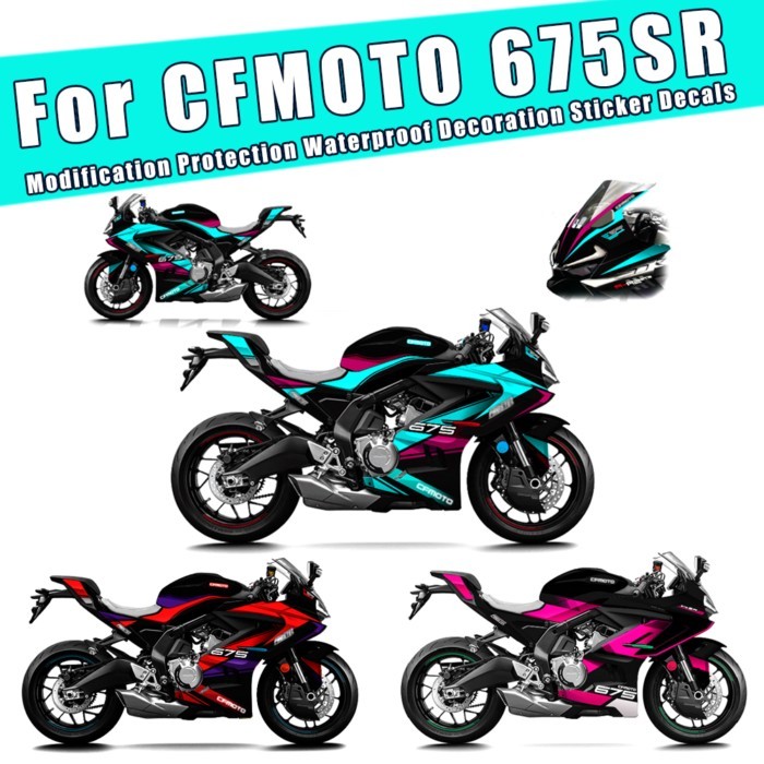 For CFMOTO 675SR 675 SR 675SR-S 675SS SR675 Modification Full Body Change Color Decals Waterproof D