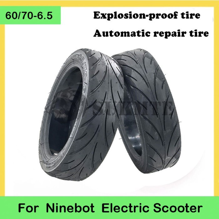 10 Inch 60/70-6.5 Rubber Tubeless Scooter Tires For Segway Ninebot MAX G30 Front and Rear Tyres Exp