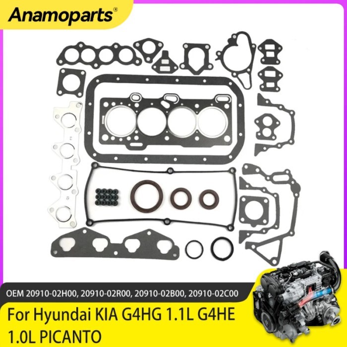 Engine Full Gasket Set For Hyundai KIA G4HG 1.1L G4HE 1.0L PICANTO