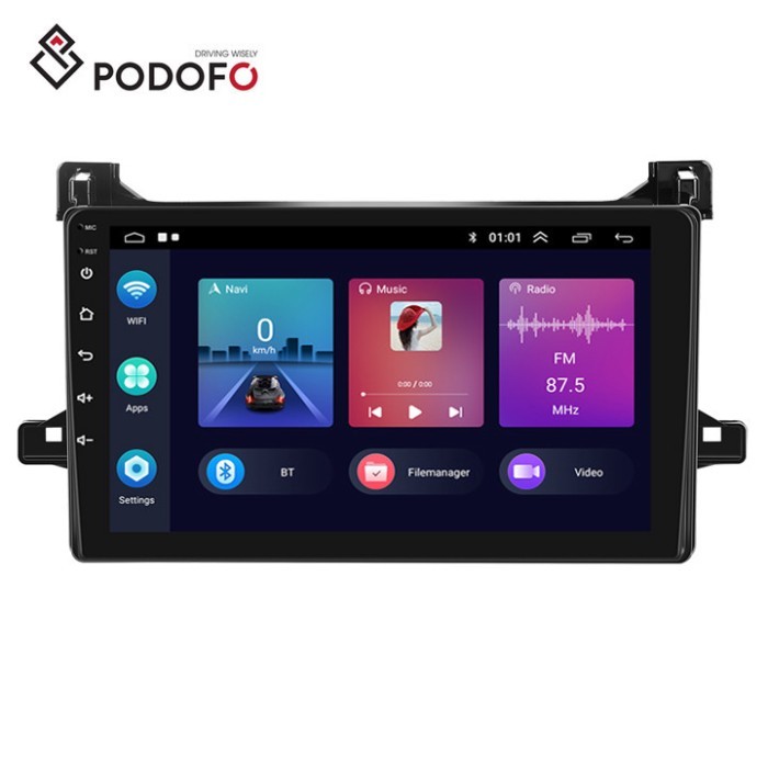 Podofo 9" Android 11 Car Stereo For Toyota Prius Export 2016 Car Radio Autoradio Carplay Android Au
