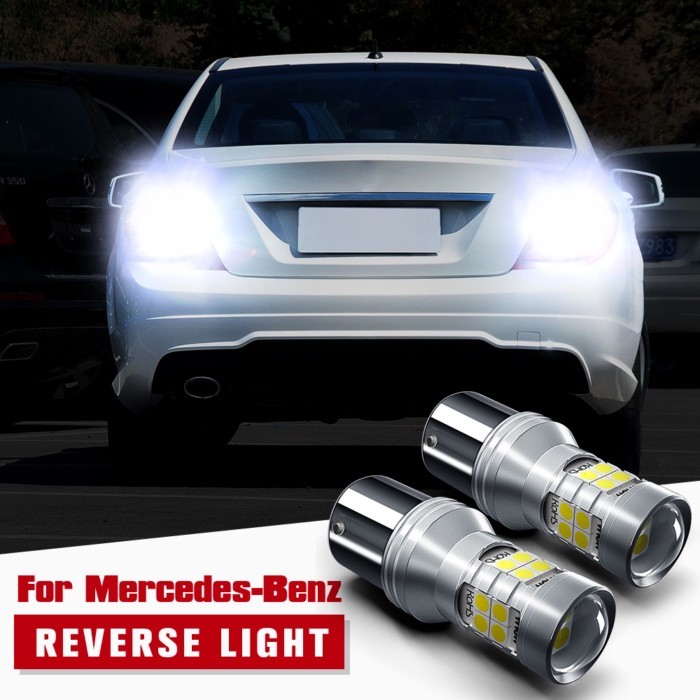 2x LED Reverse Light P21W BA15S Canbus For Mercedes Benz W169 W245 W202 W203 W204 C204 CL203 S202 S