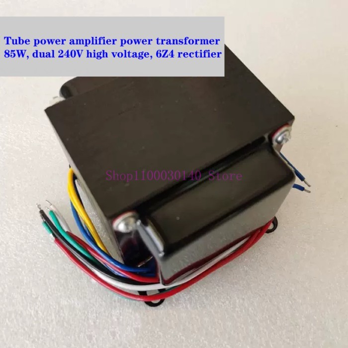 Tube amplifier power transformer 85W, dual 240V 100ma high voltage, 0-6.3V 3A, 3.15V-0-3.15V 3A，amp