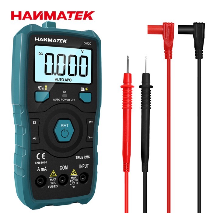 Hanmatek Digital Multimeter AC/DC Votage Current Transistor Tester Electrical NCV Test Meter Profes