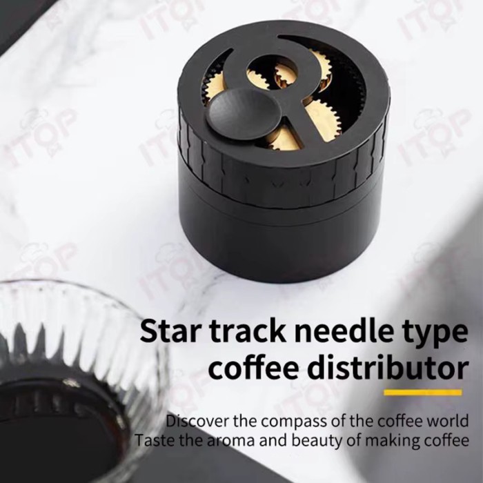 ITOP NCD58 Needle Coffee Distributor & Tamper 58mm/54mm/51mm Needle Design with Space Aluminum & St