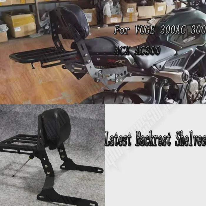 New Fit VOGE 300AC 300ACX AC300 ACX300 300 AC ACX Motorcycle Accessories Backrest Rear Passenger Ba