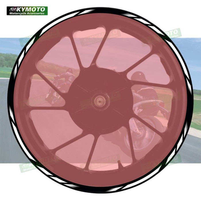 For Z400 ZX-25R 10R 5R 7R motorcycle accessories 17 inch front and rear wheel decals fairing wheel