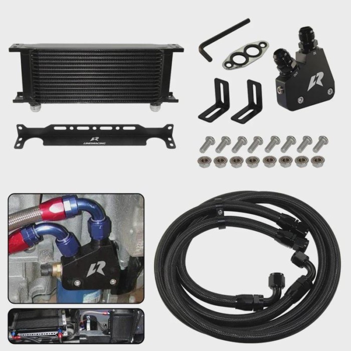 AN10 Oil Cooler w/ Bracket Kit 15/16 Row Engine For GM Chevrolet Corvette Camaro C5 C6 LS1 LS2 1997