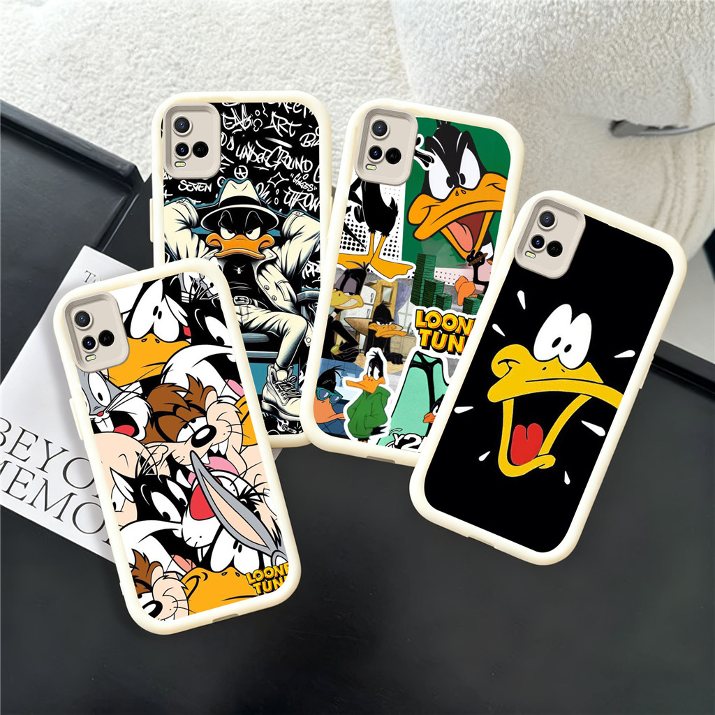 WB34 Daffy Duck Casing สําหรับ Hp ชุบ VIVO IQOO V20 S1 Z9X V15 Z9 Y35 V40 Y28 V29E Pro 2024 5G TPU ว