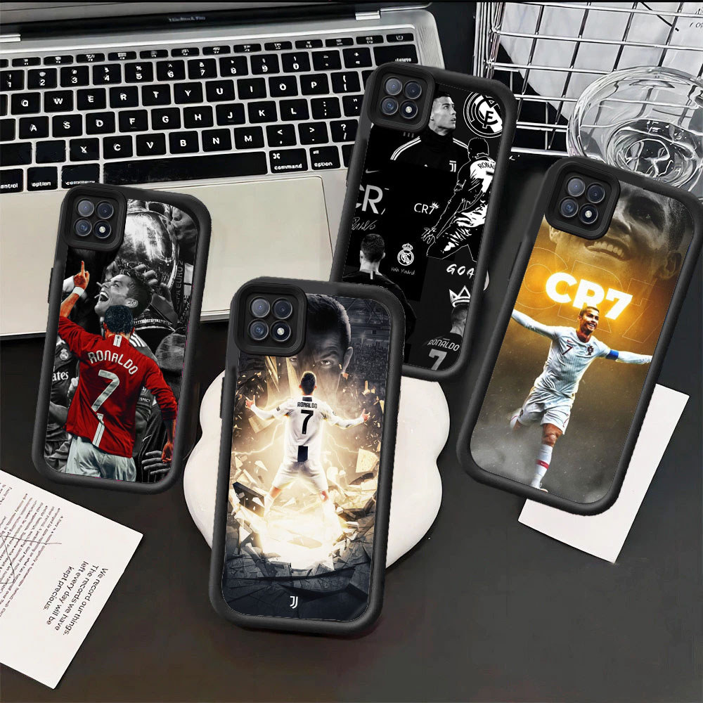 WB30 CR7 RonaldoปลอกสําหรับHpชุบRealme Reno 12 4 8T F7 A79 7I A60 A94 A3 Pro Plus 5GวัสดุTPU