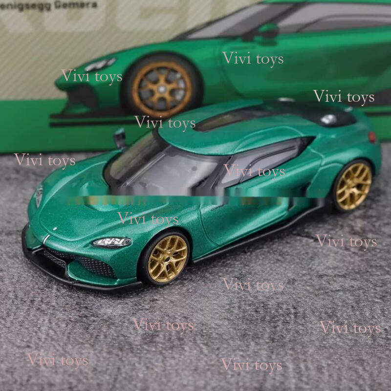 {{ของเล่นlvivi}} TW 1: 64 โมเดลรถโลหะผสม Cornice Gemera Green 360323