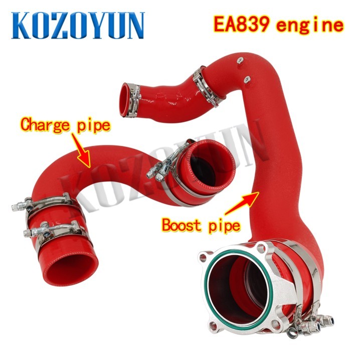 Charge Pipe Boost Pipe intercooler Kit For Audi EA839 A6 A7 C8 55TFSI 3.0T 2019+