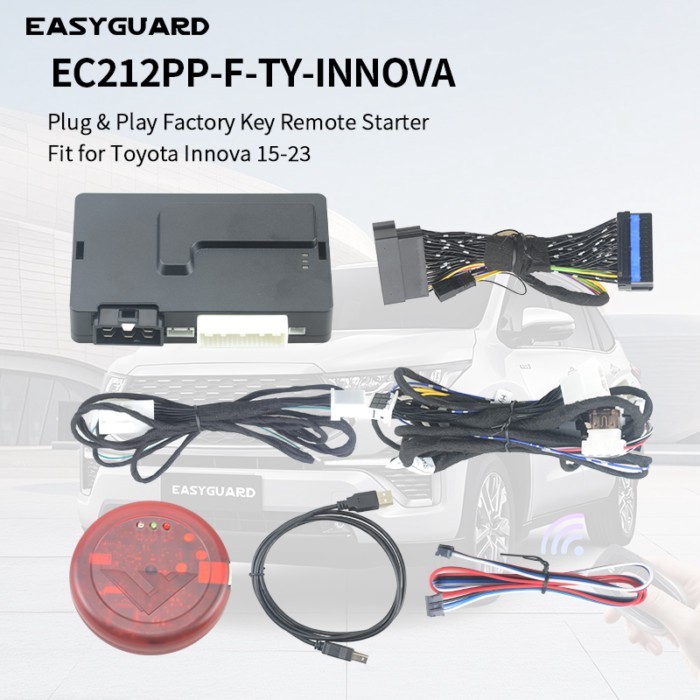 EASYGUARD Plug & Play Factory Key Remote Starter fit for Toyota Innova 15-23 Automation transmissio