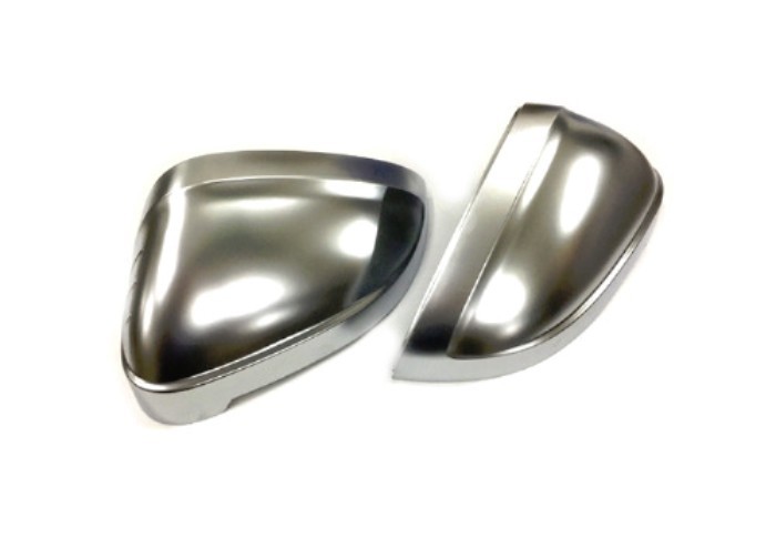 S Line Style Silver Matt Chrome Side Mirror Cap Replacement For Audi A4 & A5 B9 Model