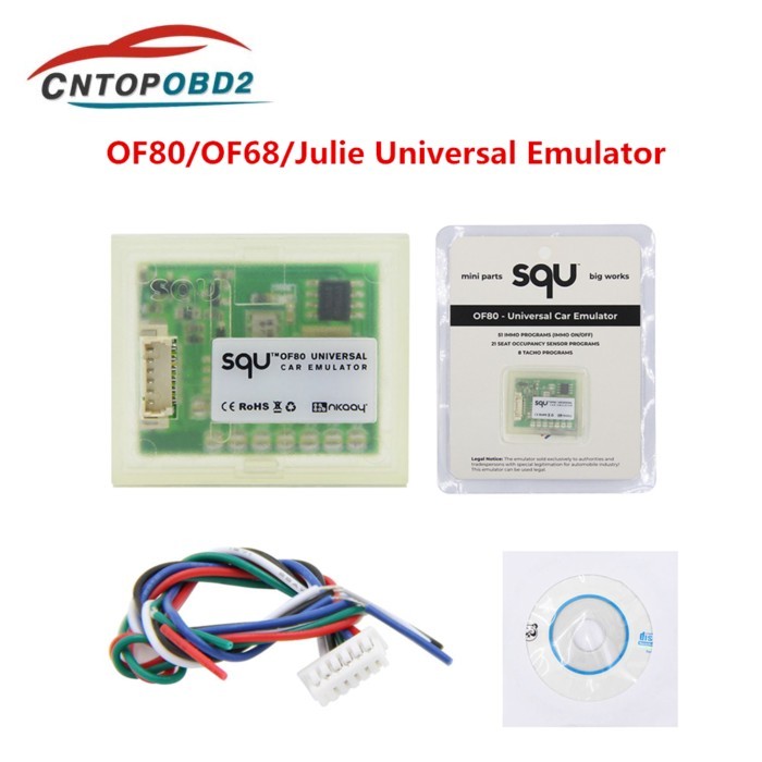 New Universal IMMO Emulator SQU OF68 Car Emulator SQU OF80 For K-LINE/CANBUS CARS SEAT TACHO ECU OB