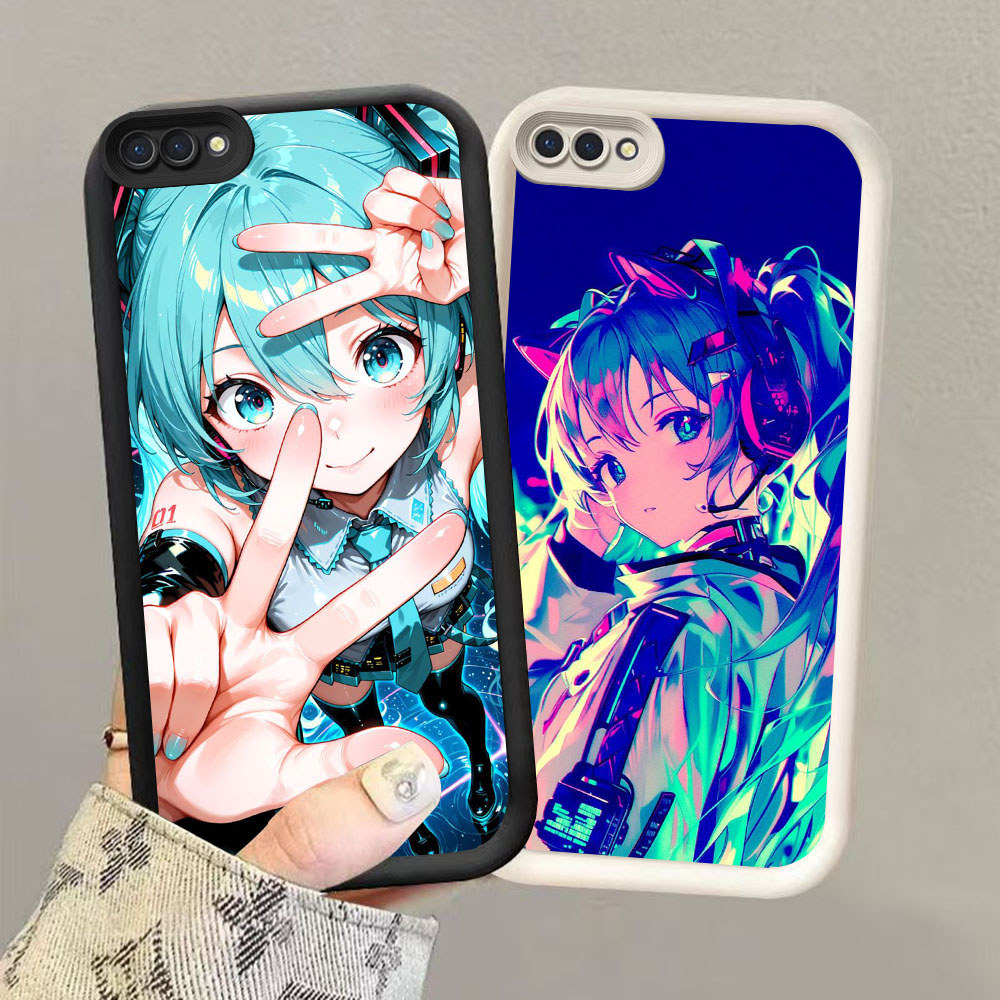 HW-28 Rock Music Hatsune Miku ปลอกซิลิโคนกันกระแทกสําหรับ OPPO A12E A3S A1K A12s A12