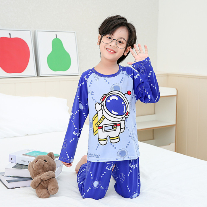 ชุดนอนแขนยาวคอกลมลายโดราเอมอน สำหรับเด็กทั้งสองเพศ อายุ 11-12 ปี คอลเลกชันใหม่ปี 2026 - รูปที่ 5