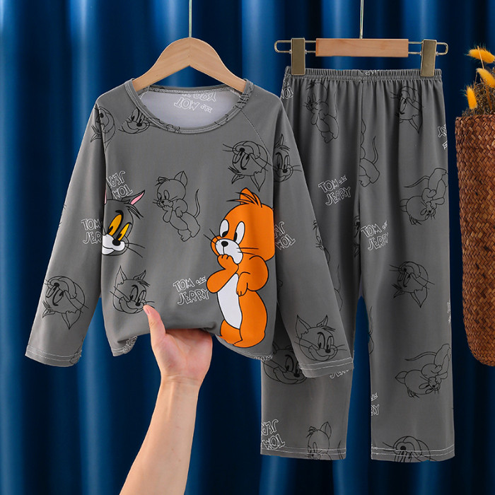 ชุดนอนแขนยาวคอกลมลายโดราเอมอน สำหรับเด็กทั้งสองเพศ อายุ 11-12 ปี คอลเลกชันใหม่ปี 2026 - รูปที่ 4
