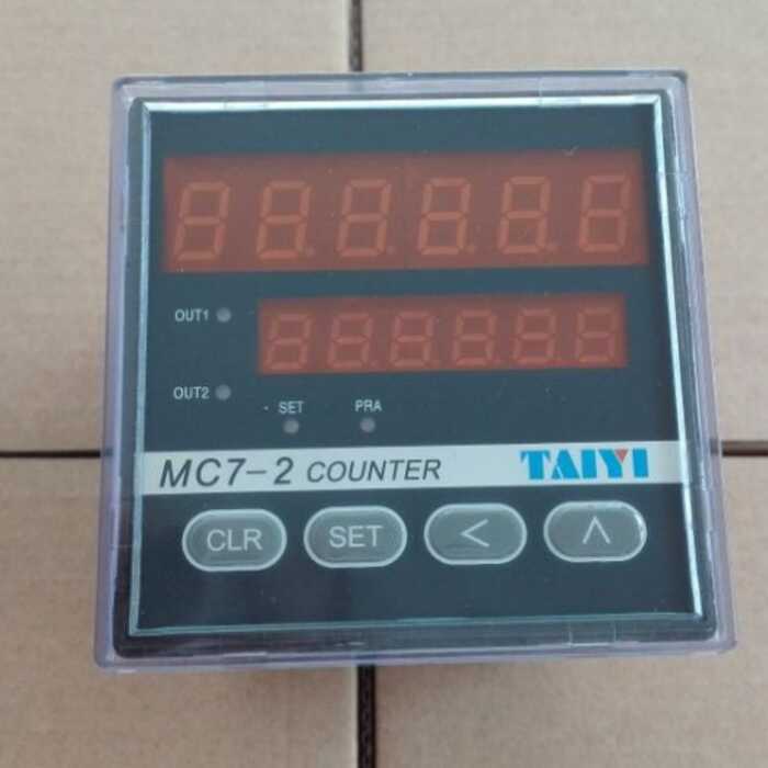 ของแท้ TAYI TAYIYI 2-Segment Counter MC7-22 220V