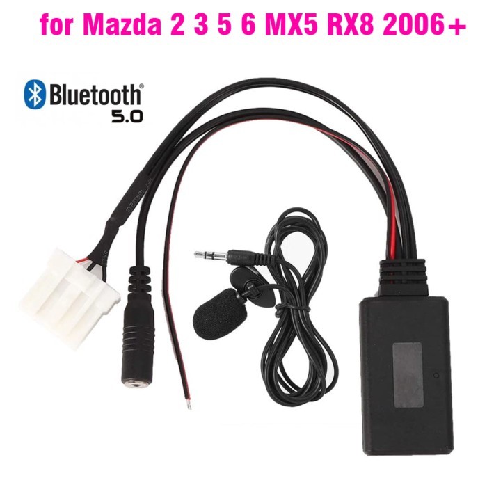 Car bluetooth AUX Adapter Wireless Radio Stereo Microphone For for Mazda 2 3 5 6 MX5 RX8 CX7 2006 2
