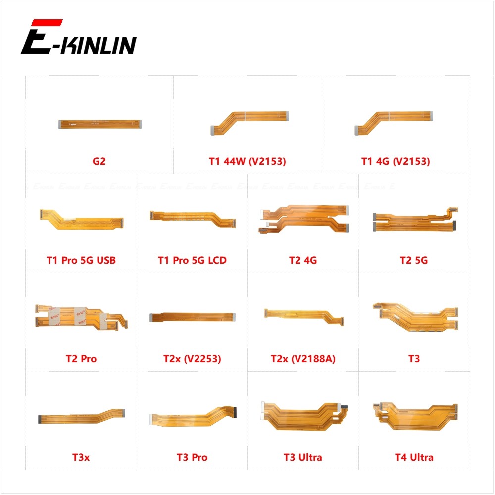 Lcd หลักเมนบอร์ดการเชื่อมต่อ Flex Cable อะไหล่ซ่อมสําหรับ Vivo G2 T1 T2 T2x T3 T3x T3 Pro T4 Ultra