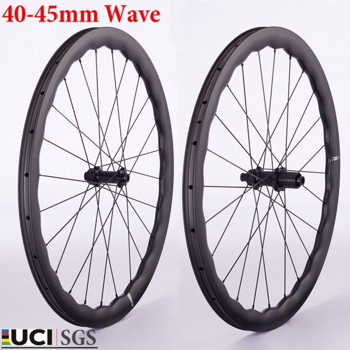 CSC Ratchet 36/54T Carbon Wheels Center Lock Disc Brake 700C Road Bike Wheelset Wave rim Quality Ca
