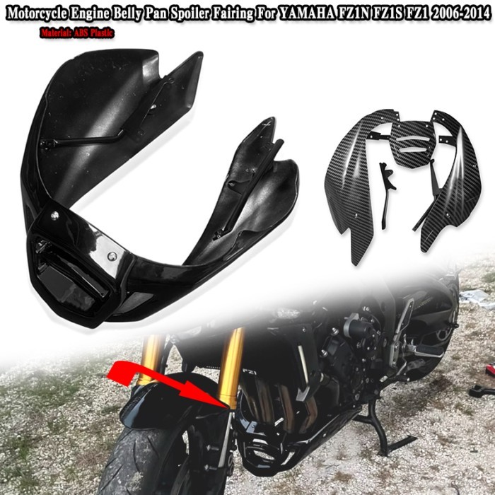 FZ-1S FZ-1N FZ1 Motorcycle Accessories Engine Belly Pan Spoiler Fairing with Mounting Kit Fit For Y