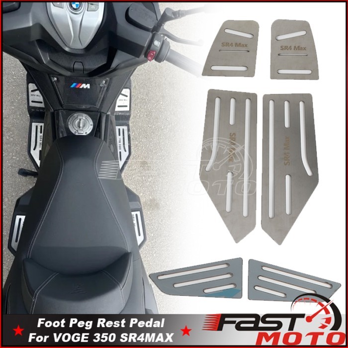 For VOGE 350 SR4MAX SR4 MAX SR4 MAX Motorcycle Stainless Steel Pedal Modification Anti-skid Footpeg
