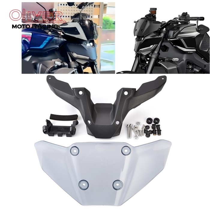 Motorcycle Windshield Flyscreen For Yamaha MT-09 SP MT 09 2024 2025 Windscreen Guard MT-09 MT09