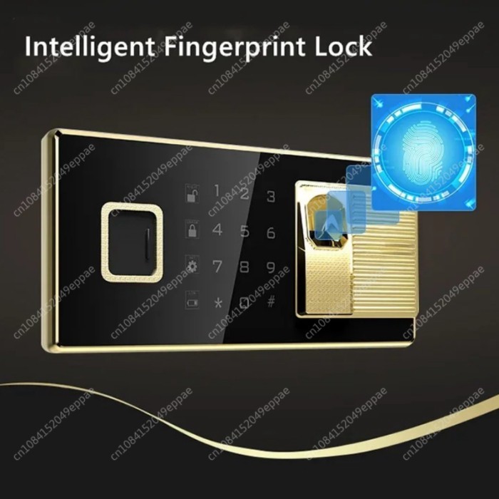 New Large Digital Deposit Cash Money Cash Jewelry Security  Password Fingerprint Lock Safe Deposit