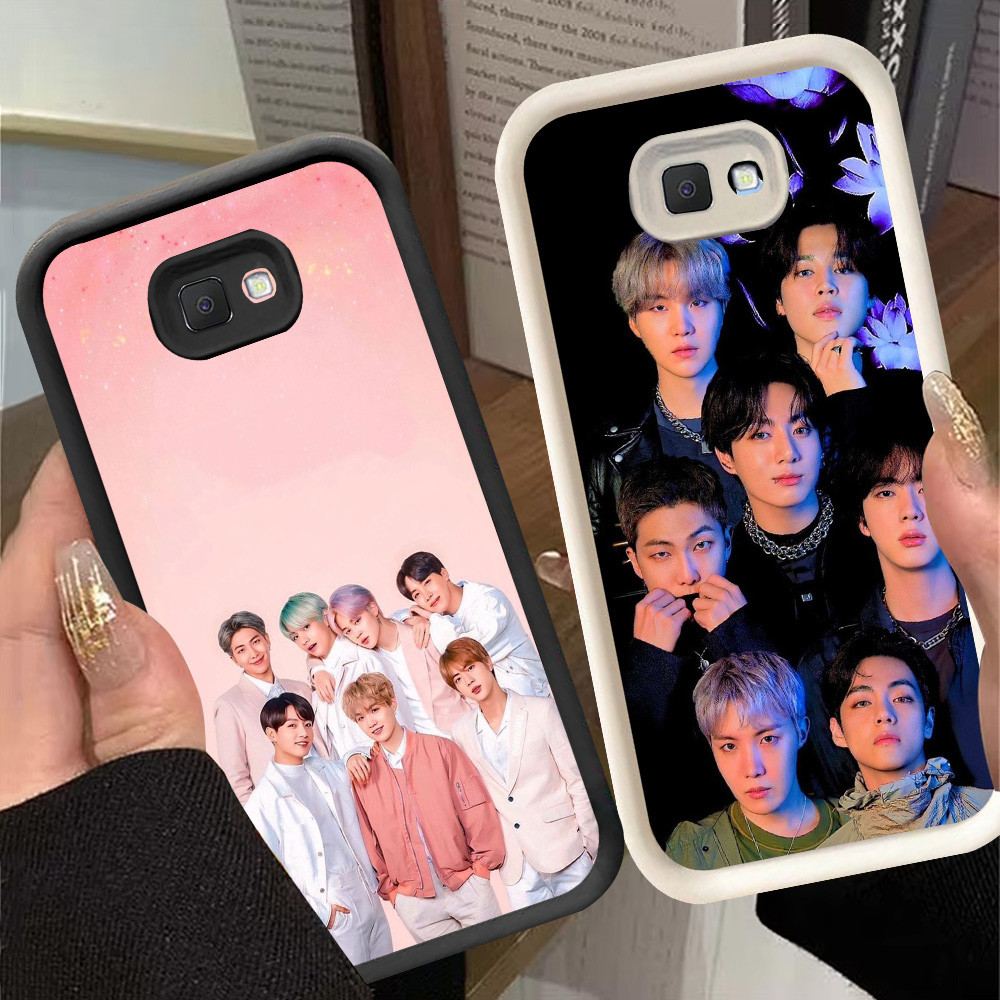 G-18 kpop Boy Bang-tans Casing สําหรับ Samsung J2 J7 J4 J6 Prime Plus Pro สีดําและสีขาว
